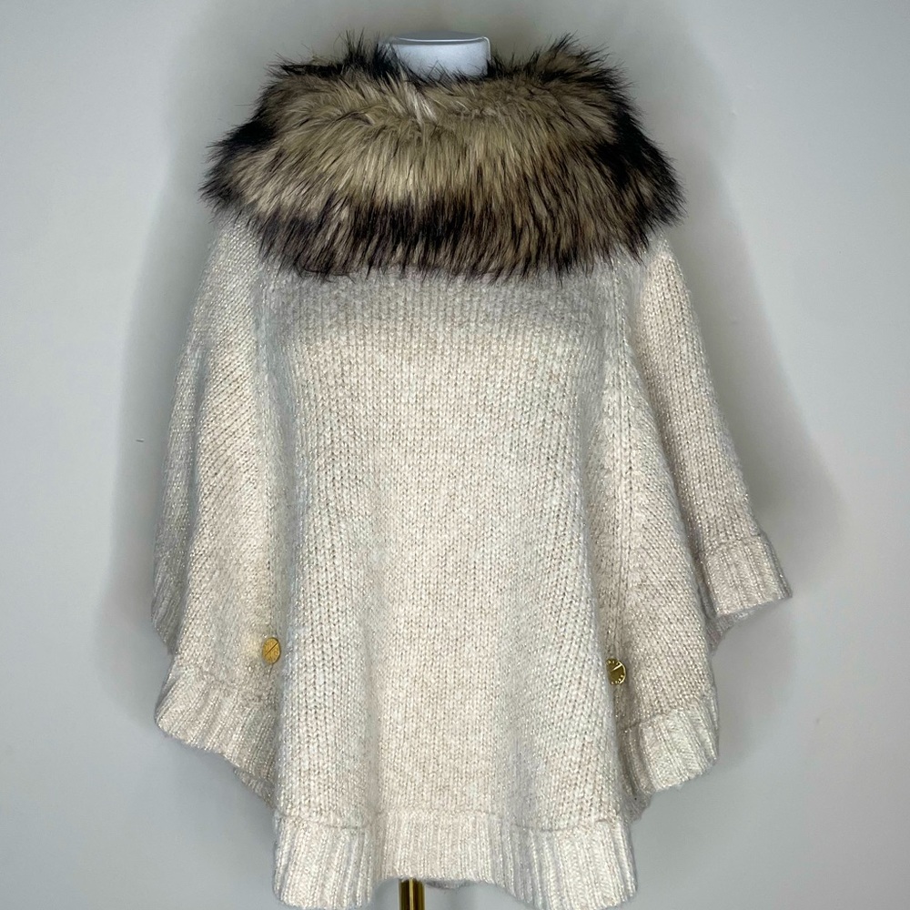 Micheal Kors Poncho Sweater and Scarf